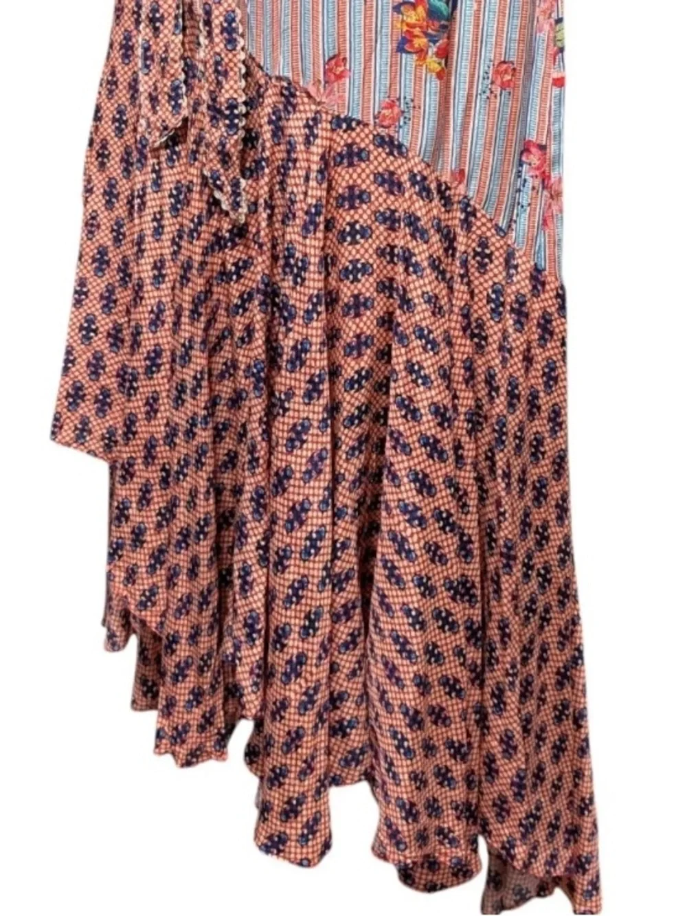 Anthropologie Bhanuni Casablanca Ruffle boho maxi Skirt Jyoti Sharma Size 8 - Picture 7 of 11